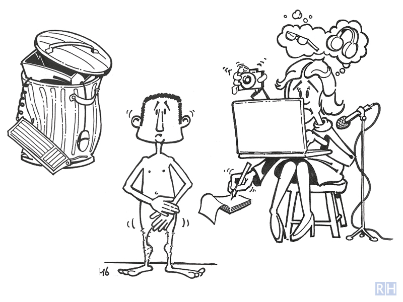 cartoon-illustratie, Hematon patiëntenvereniging